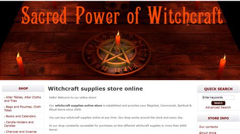 Online wiccan supplies